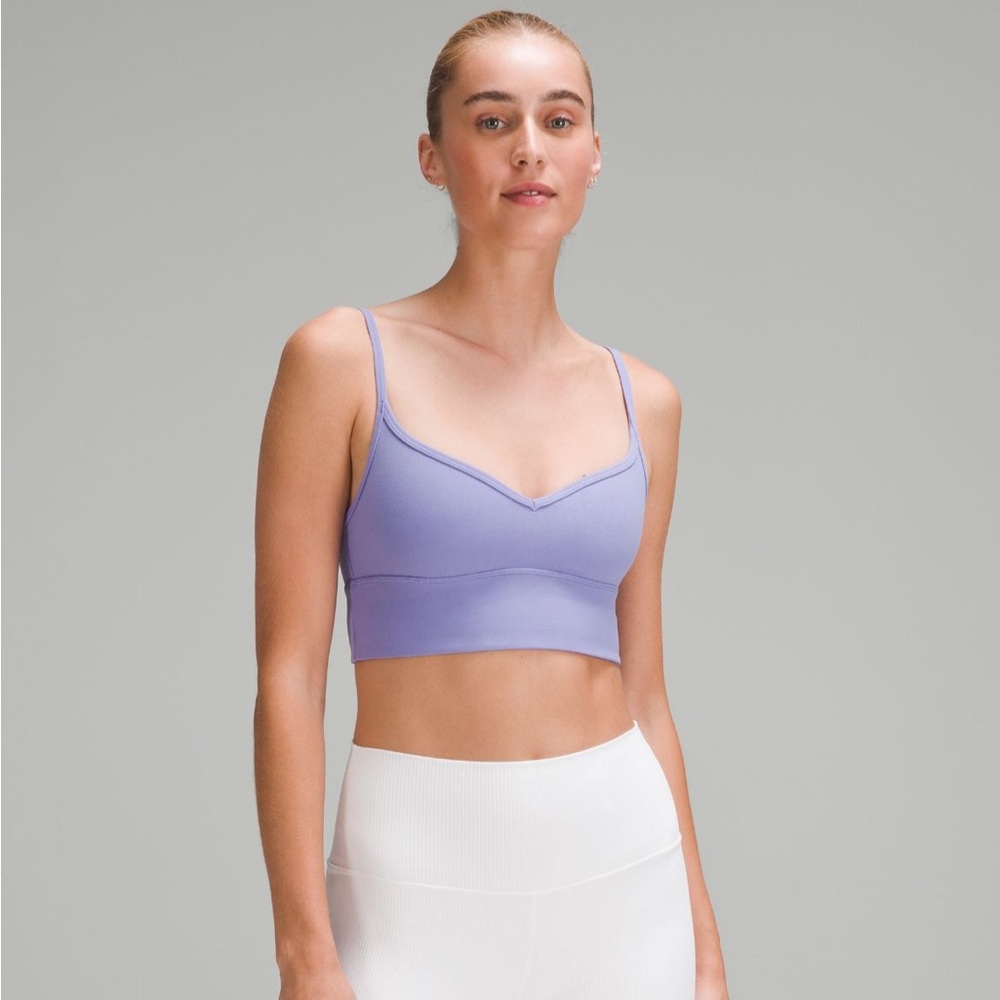 Lululemon align sweetheart neck sports bra in dark lavender
